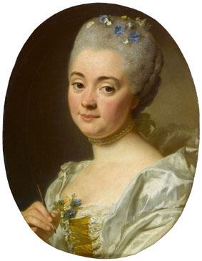 Alexander Roslin Portrait of the artist Marie Therese Reboul wife of Joseph-Marie Vien